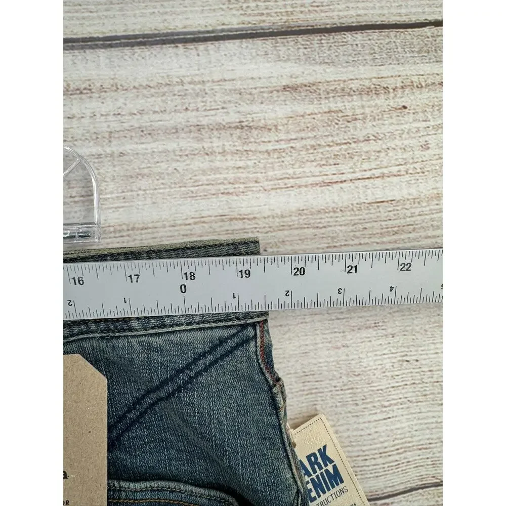 prAna Axiom Straight Leg Jeans‎ Mens 38x32 Blue Medium Wash Denim NEW